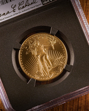 2026 $25 American Gold Eagle | MS70 First Day of Issue | Anna Escobedo Cabral Autographed