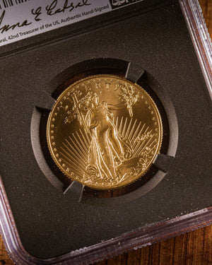 2026 $25 American Gold Eagle | MS70 First Day of Issue | Anna Escobedo Cabral Autographed | Modern Numismatic Masterpieces Label