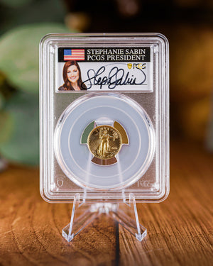 2026 $5 American Gold Eagle | MS70 First Day of Issue | Stephanie Sabin Autographed