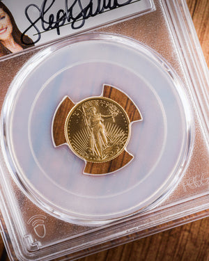 2026 $5 American Gold Eagle | MS70 First Day of Issue | Stephanie Sabin Autographed