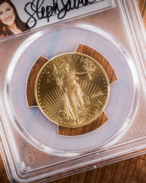 2026 $25 American Gold Eagle | MS70 First Day of Issue | Stephanie Sabin Autographed