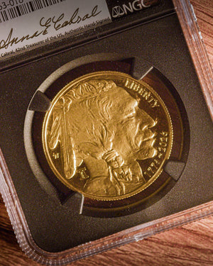 1776-2026 W 1 oz Liberty Bell Privy 250th Anniversary Gold Buffalo Advanced Release | NGC PF70 Ultra Cameo | Anna Cabral Autographed