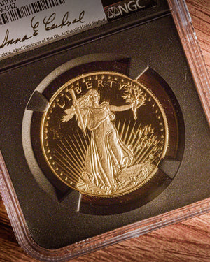 2026 W 1 oz Liberty Bell Privy 250th Anniversary Gold Eagle Advanced Release | NGC PF70 Ultra Cameo | Anna Cabral Autographed