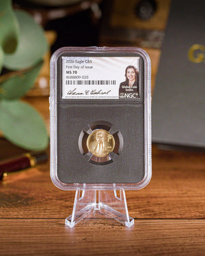 2026 1/10 oz American Gold Eagle | MS70 First Day of Issue | Anna Escobedo Cabral Autographed