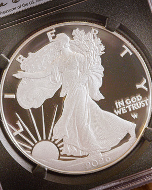 2026-P Silver Eagle Coin Congratulations Set | NGC PR70 Deep Cameo Advanced Release | Anna Cabral Autograph
