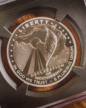 2026 1 oz Platinum Proof Declaration of Independence | NGC PR70 | Anna Cabral Autographed