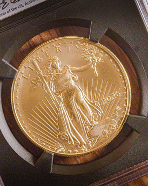 2026 1 oz American Gold Eagle | MS70 First Day of Issue | Anna Escobedo Cabral Autographed