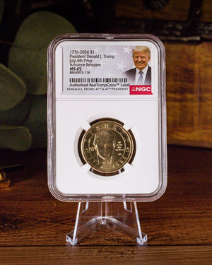 1776-2026 Semiquincentennial President Trump $1 | July 4th Privy Mark | NGC Advanced Release “RealTrump” MS65