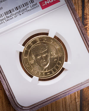 1776-2026 Semiquincentennial President Trump $1 | July 4th Privy Mark | NGC Advanced Release โRealTrumpโ MS67