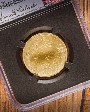 2026 $25 Gold Rodeo | Global Coin Series | NGC First Day of Issue PF70 Matte | Anna Cabral Autographed