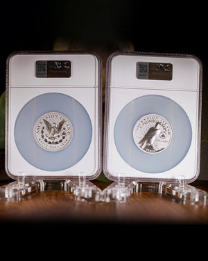 2026 5 oz Morgan & Peace Dollar Set | NGC Gem Reverse Proof Ultra High Relief Global Privy