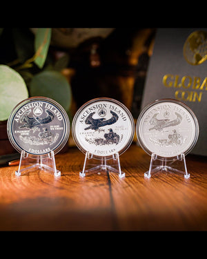 2026 3pc Silver Overlay "Family of Eagles" 52 Grams | Matte/PR/RPR