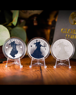 2026 3pc Silver Overlay "Family of Eagles" 52 Grams | MS/PR/RPR