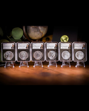 2021 6PC Morgan & Peace Set | NGC "Modern Numismatic Masterpieces" MS70| Anna Cabral Autographed