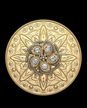 2024 Purely Brilliant 5 oz Gold De Beers Diamond | First Day of Issue PCGS PR70 | Steven Rosati Autographed