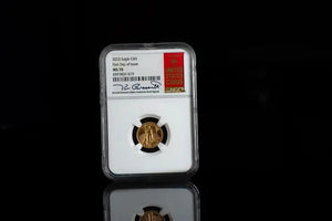 2023 $5 Gold Eagle | First Day of Issue MS70 NGC | Kenneth Bressett Autographed