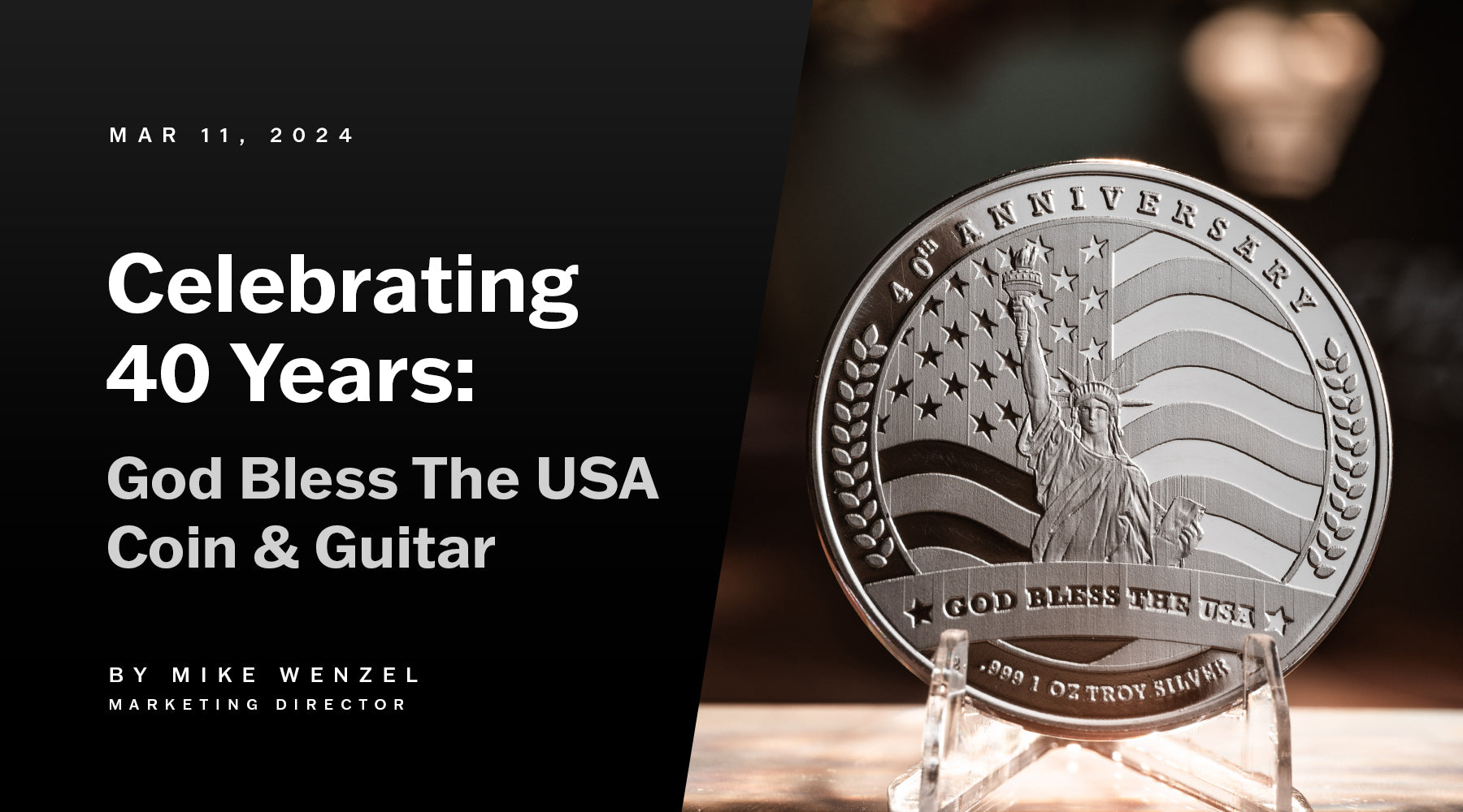 Celebrating 40 Years of God Bless The USA: The "God Bless The USA" Coin & The Lee Greenwood Autographed Guitar