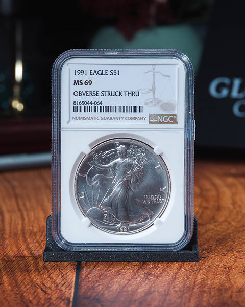 1991SilverEagleMS69ObverseStru
