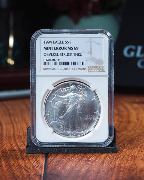 1994SilverEagleMintErrorMs69Ob