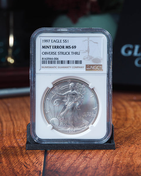 1997 $1 Silver Eagle MS69 Error