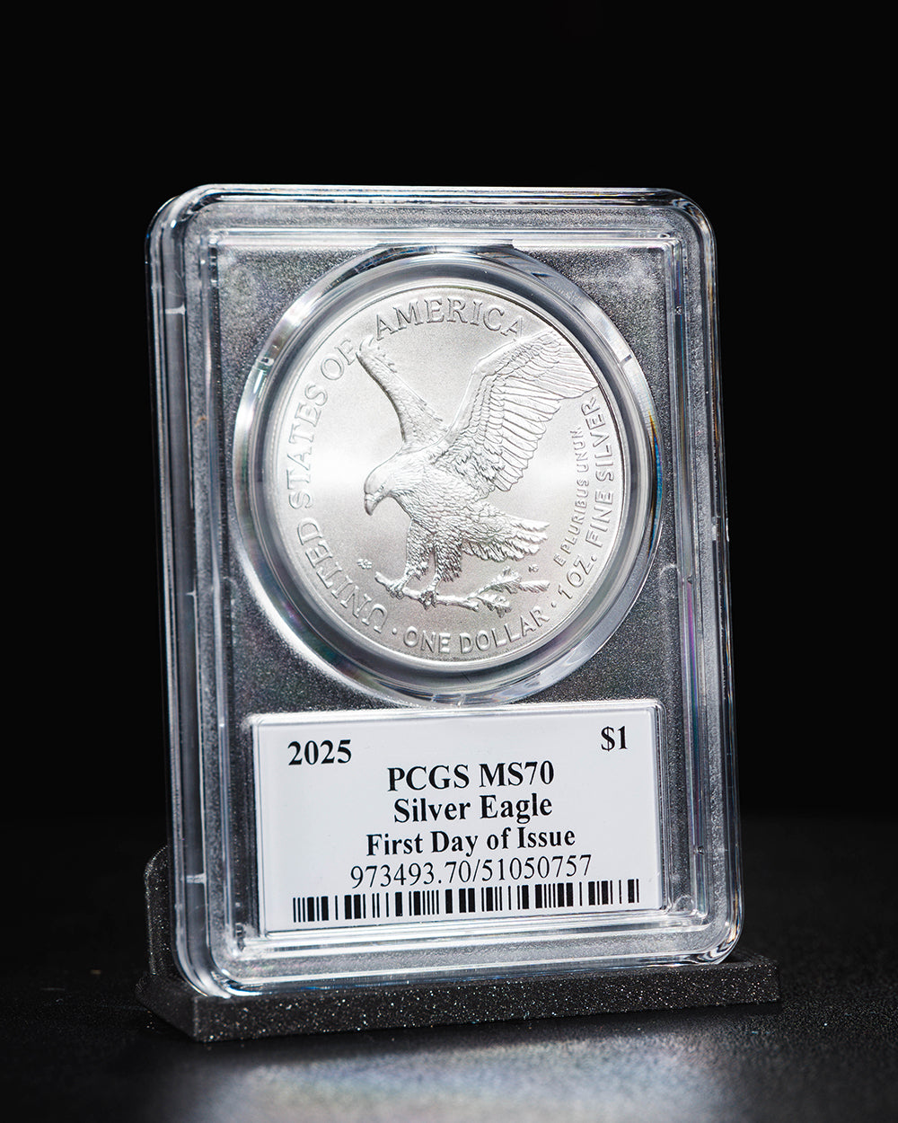 2025 Silver Eagle $1 | First Day of Issue PCGS MS70 | Stephanie Sabin Autographed