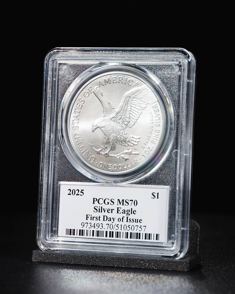 2025 Silver Eagle $1 | First Day of Issue PCGS MS70 | Stephanie Sabin Autographed