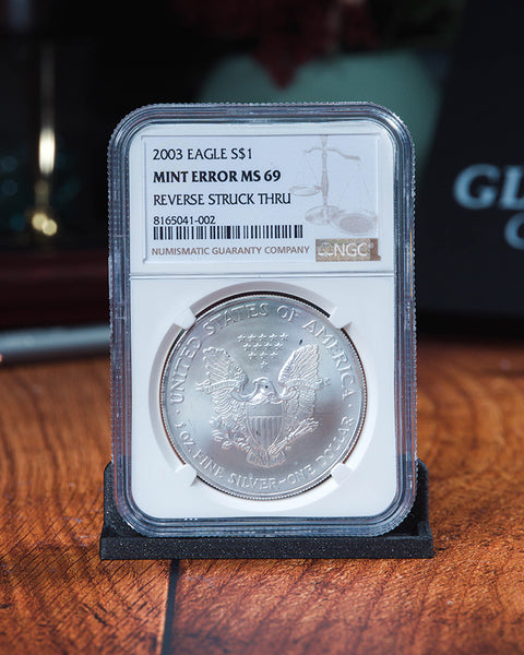 2003 $1 Silver Eagle MS69 Error