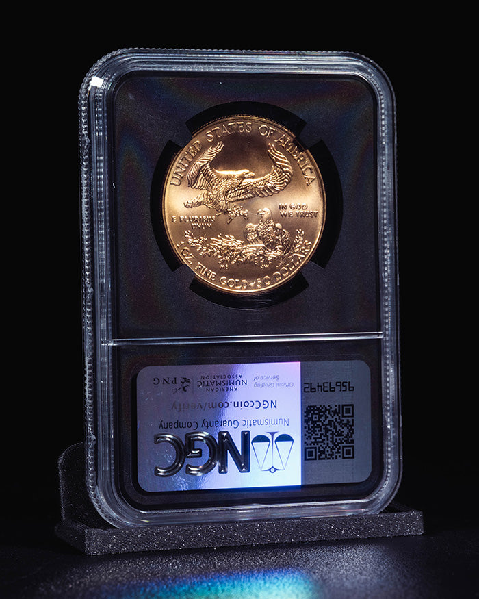 2019 $50 Gold Eagle | Early Releases MS69 "Global Coin Series" | Anna Cabral Autographed