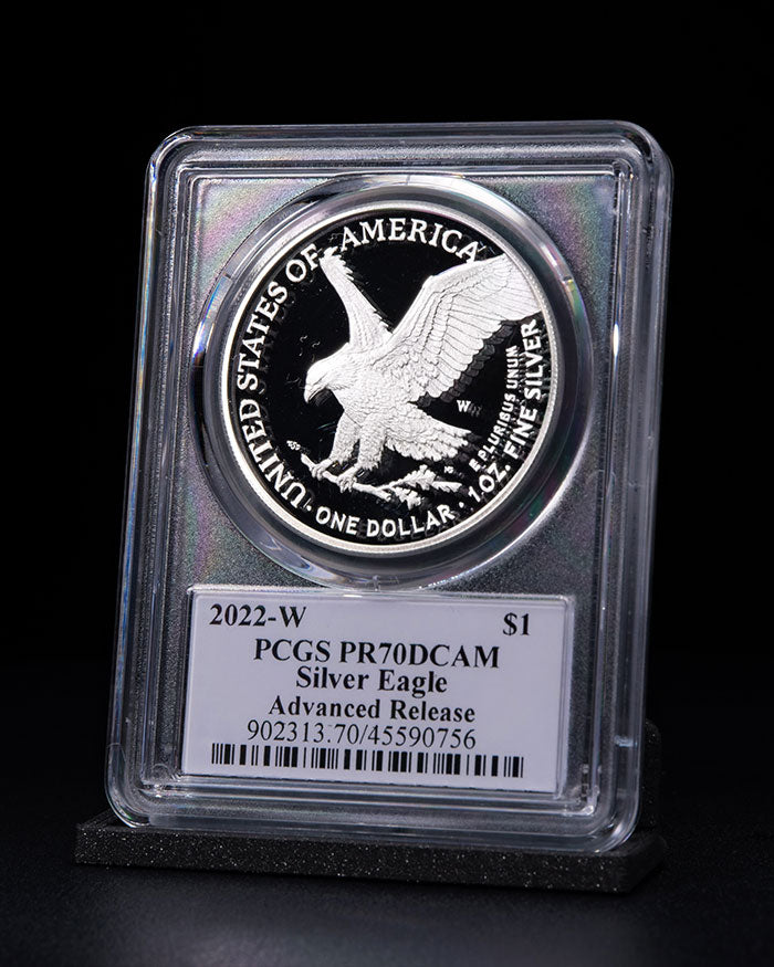 2022 W $1 Silver Eagle | Advanced Release | PR70 DCAM | Stephanie Sabin Signed