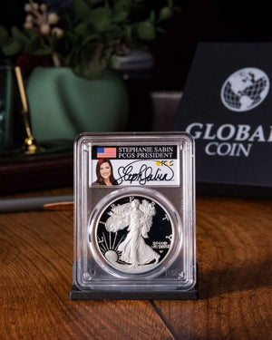 2022 W $1 Silver Eagle | Advanced Release | PR70 DCAM | Stephanie Sabin Signed