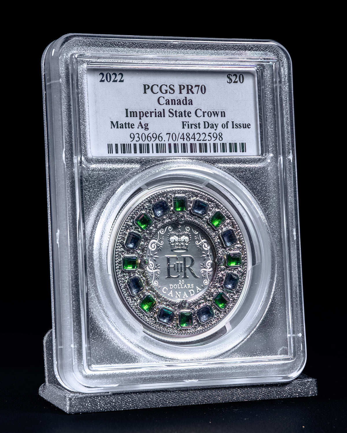 2022 $20 Silver Imperial Crown | First Day of Issue PCGS PR70 | Susanna Blunt Autographed