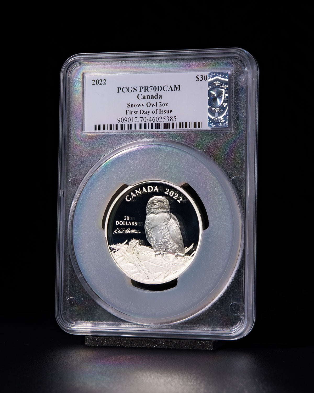 2022 $30 Silver Snowy Owl | First Day Of Issue PR70 PCGS | Susanna Blunt Autographed