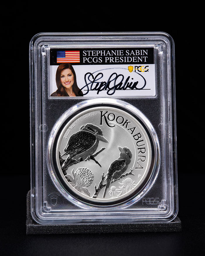 2023 3pc Silver Global Coin Set | MS70 PCGS | Stephanie Sabin Autographed