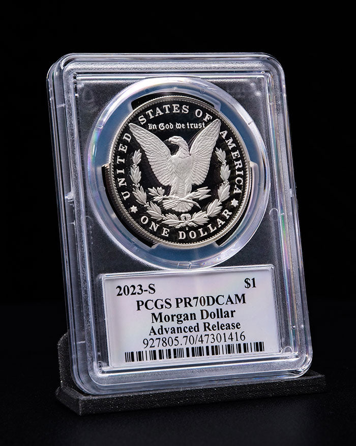 2023 S Morgan & Peace Dollar Set | Advanced Release PCGS PR70DCAM | Stephanie Sabin Autographed