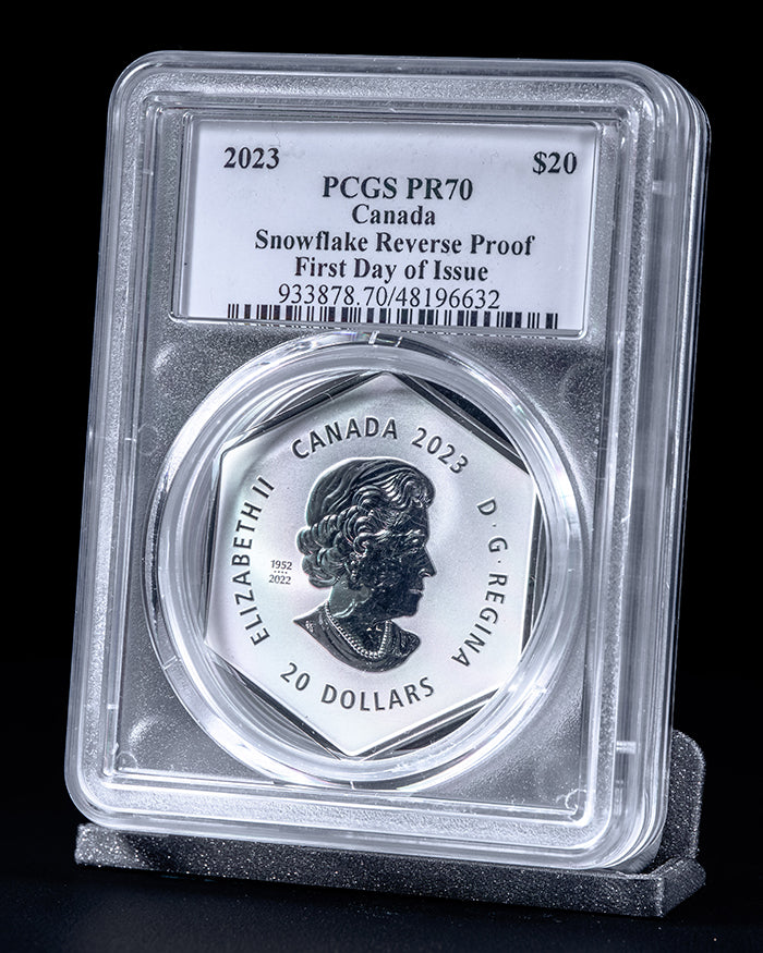2023 $20 Canada Snowflake Reverse Proof | First Day of Issue PCGS PR70 | Susanna Blunt Autographed