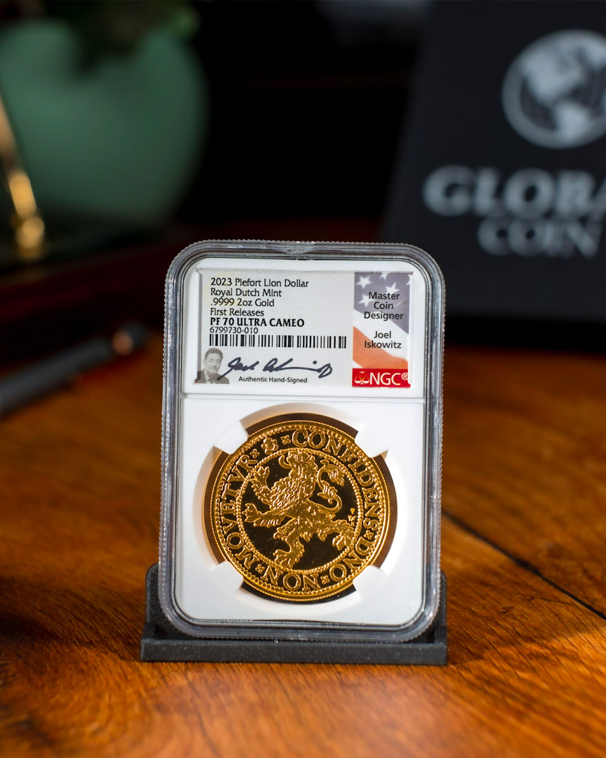 2023 Piefort Lion Dollar Royal Dutch Mint | First Releases PF70 Ultra Cameo | Joel Iskowitz Autographed