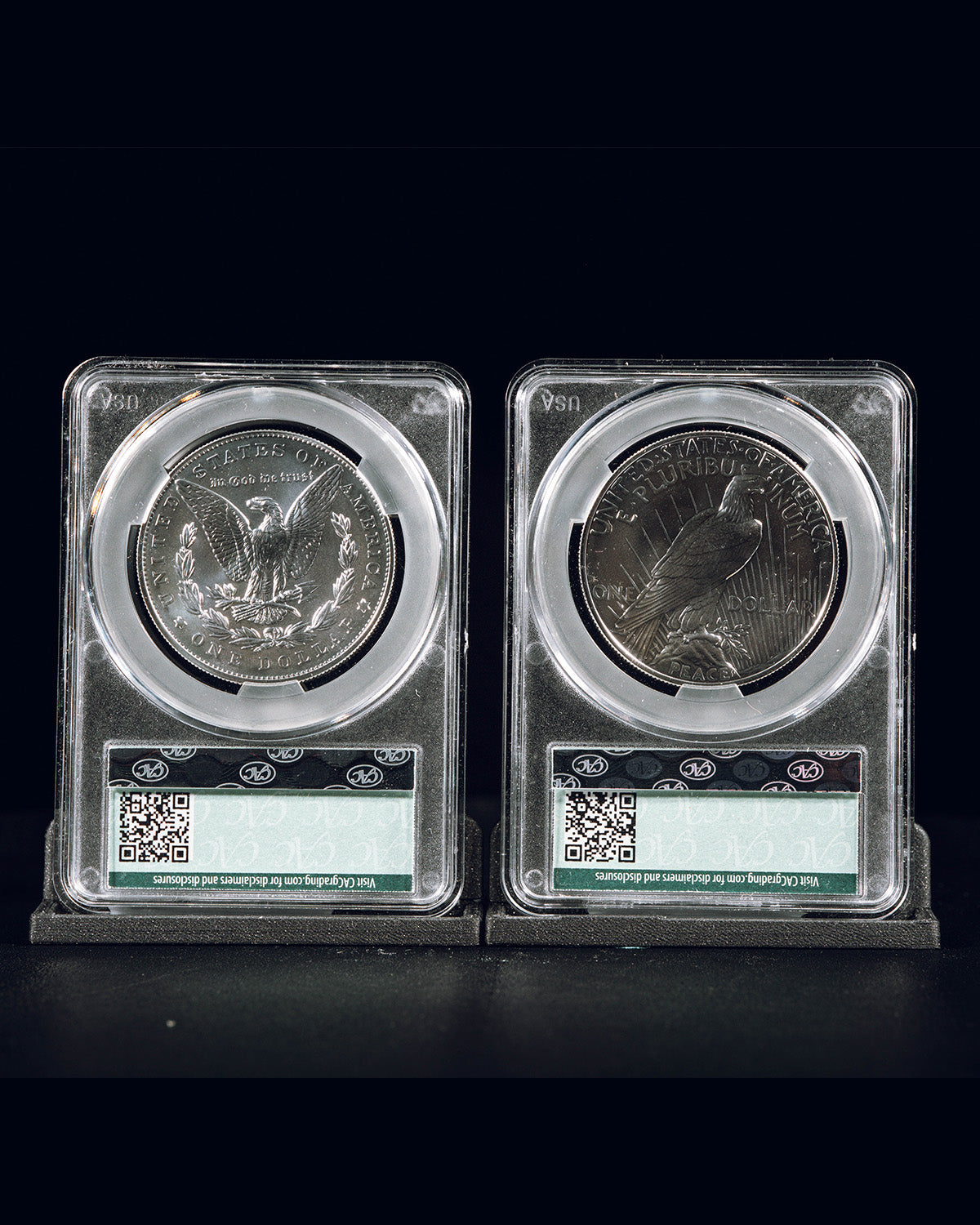 2023-P $1 Morgan and Peace Dollar Set | First Day of Delivery MS70 CAG Certified