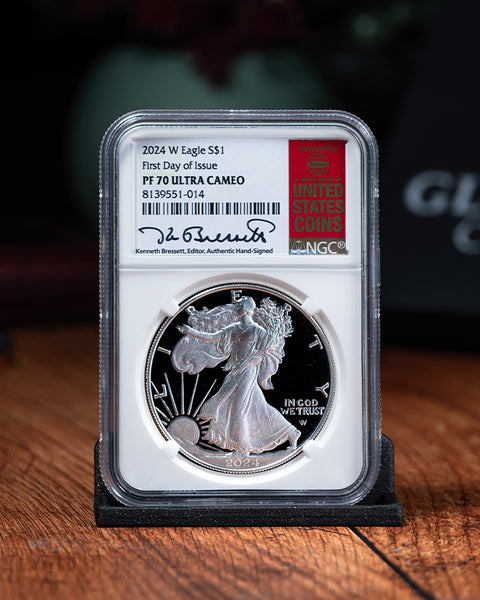 2024 W $1 Silver Eagle | First Day of Issue NGC PR70 Ultra Cameo | Ken