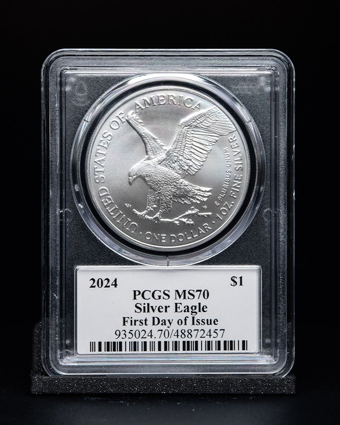 2024 $1 Silver Eagle | First Day of Issue PCGS MS70 | Stephanie Sabin Autographed