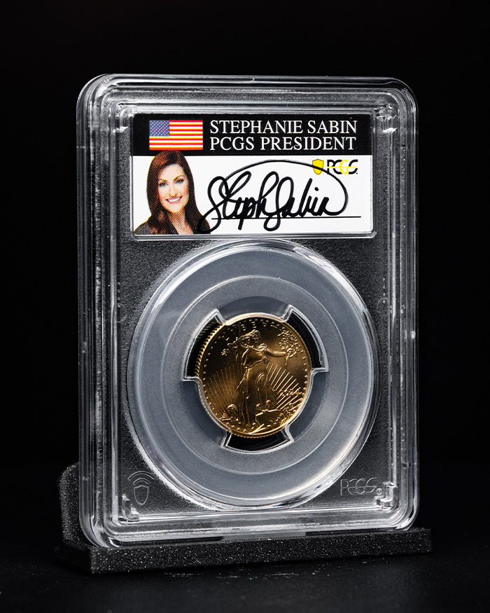 2024 $10 Gold Eagle | First Day of Issue PCGS MS70 | Stephanie Sabin Autographed