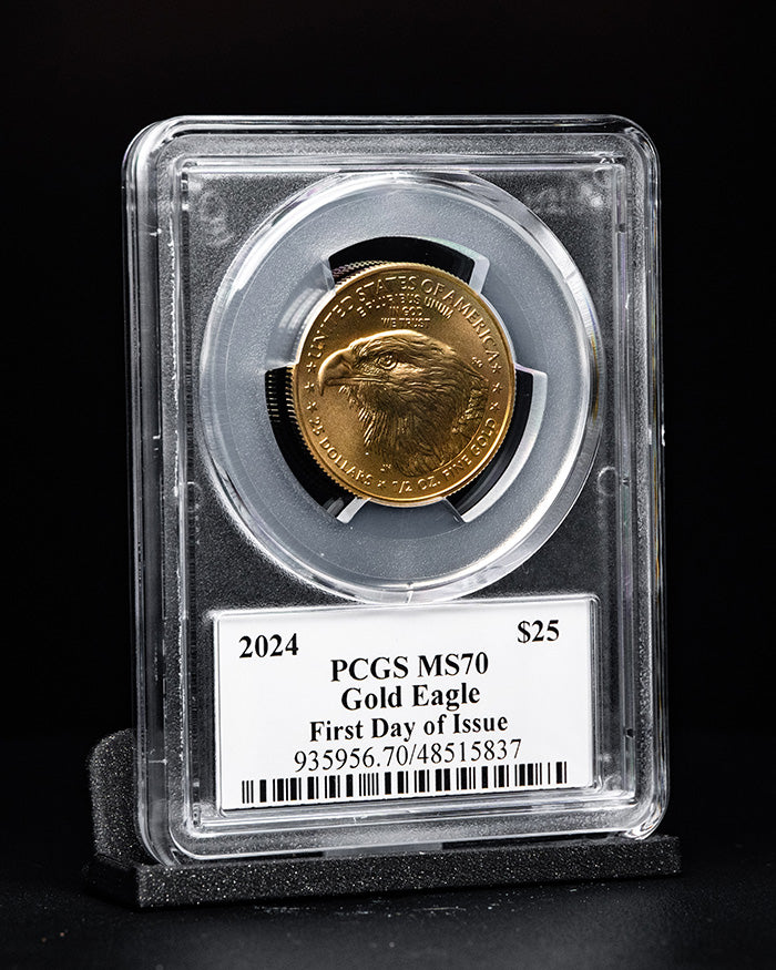 2024 $25 Gold Eagle | First Day of Issue PCGS MS70 | Stephanie Sabin Autographed