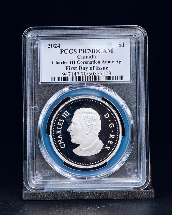 2024 Canada King Charles III Coronation Anniversary | First Day of Issue PCGS PR70 Deep Cameo | Steve Rosati Autographed