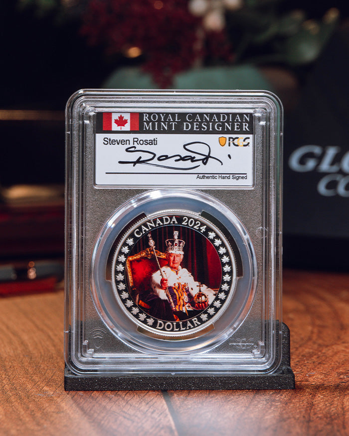 2024 Canada King Charles III Coronation Anniversary | First Day of Issue PCGS PR70 Deep Cameo | Steve Rosati Autographed