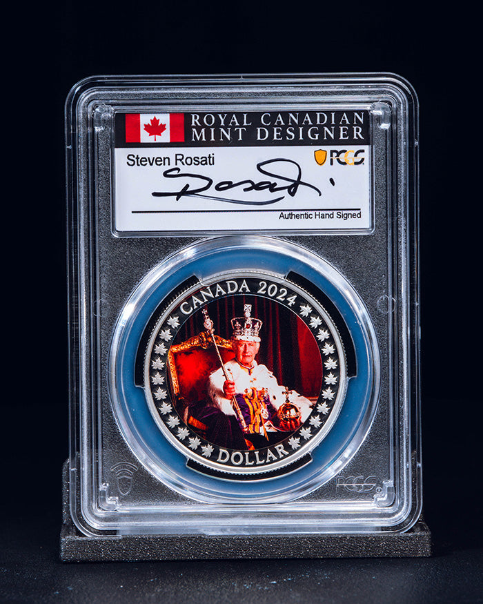 2024 Canada King Charles III Coronation Anniversary | First Day of Issue PCGS PR70 Deep Cameo | Steve Rosati Autographed