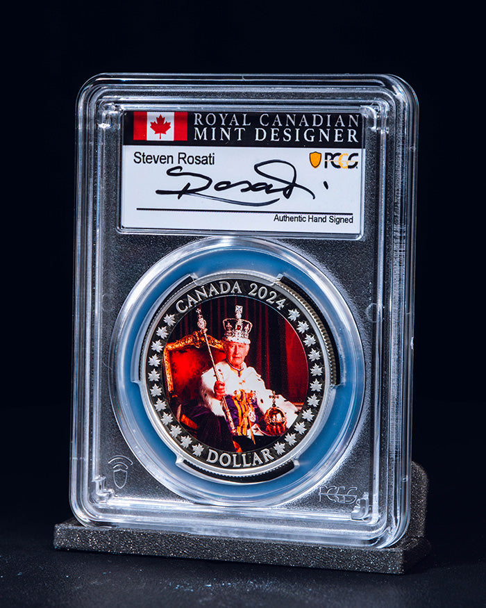 2024 Canada King Charles III Coronation Anniversary | First Day of Issue PCGS PR70 Deep Cameo | Steve Rosati Autographed