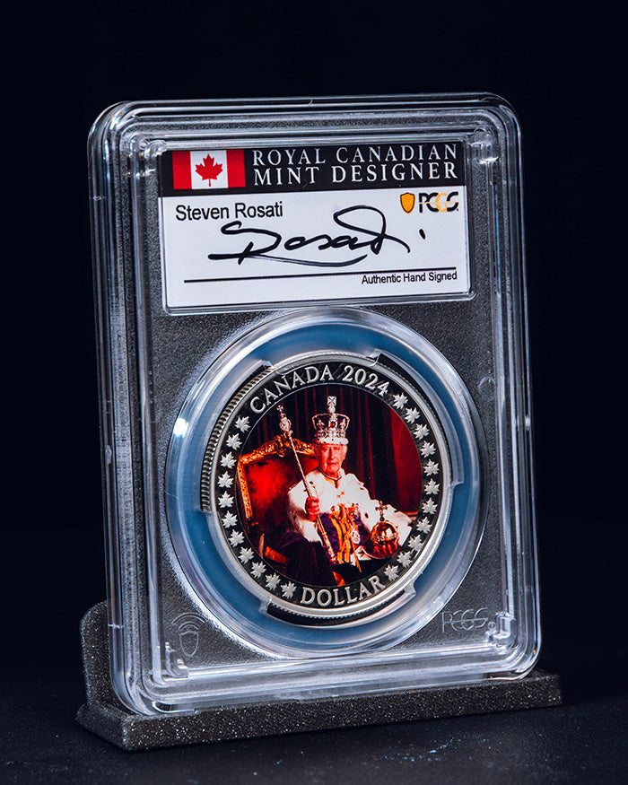 2024 Canada King Charles III Coronation Anniversary | First Day of Issue PCGS PR70 Deep Cameo | Steve Rosati Autographed