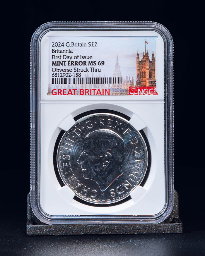 2024 Great Britain Britannia Error | First Day of Issue MS69