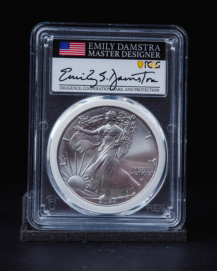 2018-W $1 Burnished American Silver Eagle Coin PCGS - Mar 22, 2020 BK Auctions i 2018-W $1 Burnished American Silver Eagle Coin PCGS - Mar 22, 2020 BK Auctions i