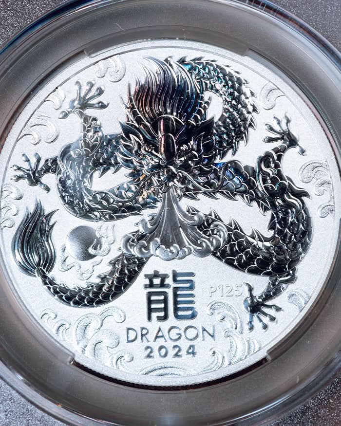 Perth Year of the Dragon First Delivery CAC MS70 - 2024 P125 Perth Year of the Dragon First Delivery CAC MS70 - 2024 P125