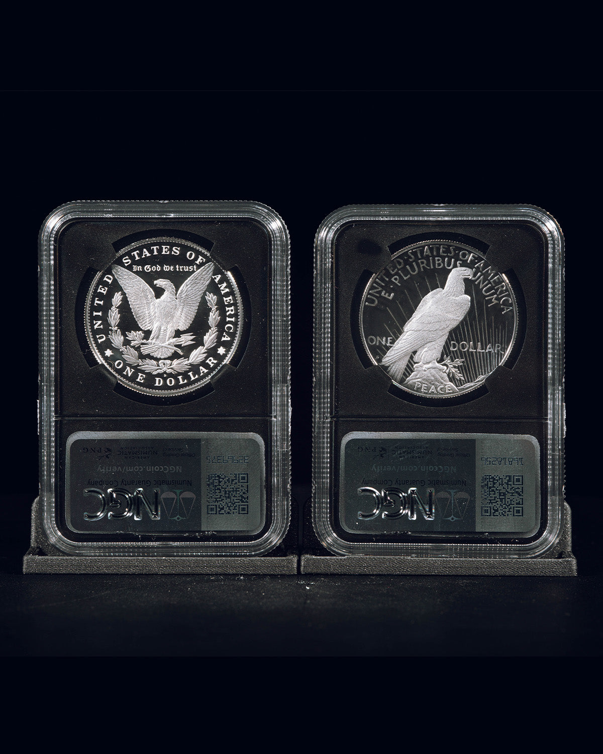 2024 S Morgan and Peace Dollar Set | Advanced Releases PF70 Ultra Cameo | Anna Cabral Autographed